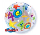 40 BRILLIANT STARS. 40th birthday Balloon.