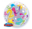 21 BRILLIANT STARS. 21st Birthday Balloon.